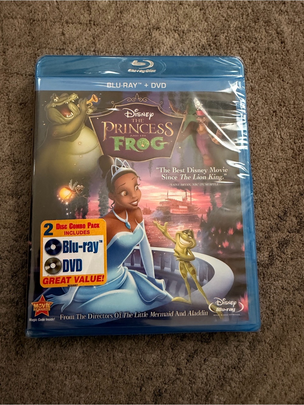Disney The Princess and the Frog Blu-ray + DVD- NEW